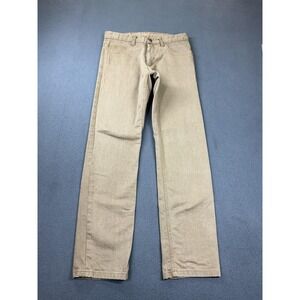 Dearborn Denim Jeans Mens 29x29 Beige Light Wash Straight Leg Stretch Denim